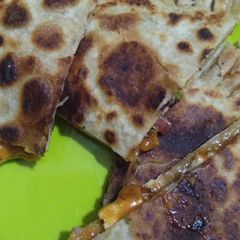 Mayonnaise paneer paratha A picture of Mayonnaise paneer paratha.
