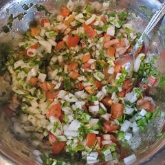 A picture of Pico de gallo.
