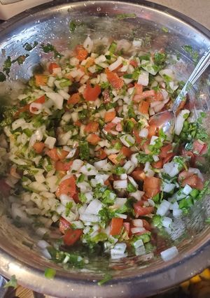 A picture of Pico de gallo.