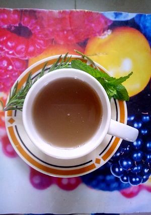 A picture of Tamarind(ukwaju)& herbal tea.