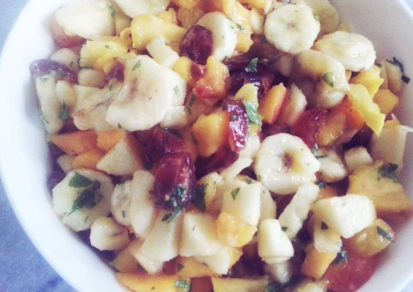 Mint fruit chaat