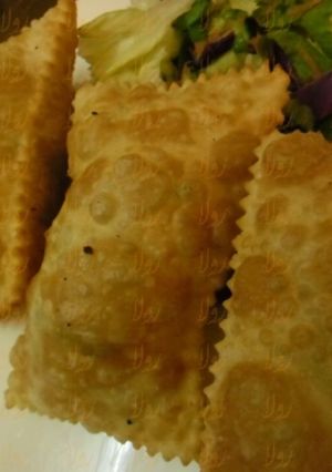 صورة لوصفة عجينة السمبوسة بالقشطة