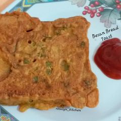 A picture of Besan Bread Toast.