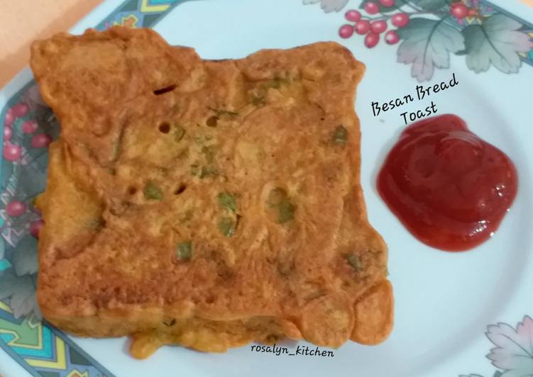 Recipe of Quick Besan Bread Toast