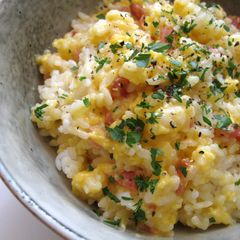A picture of Carbonara Rice.