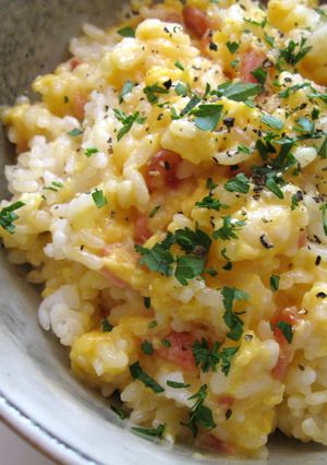 A picture of Carbonara Rice.