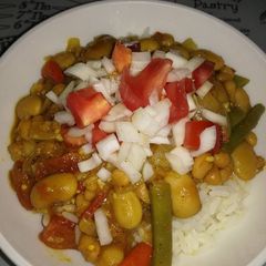 A picture of Vegan three bean curry.
