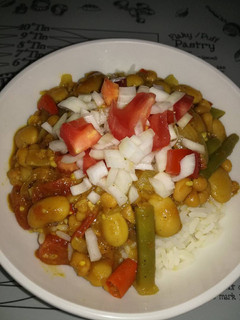 A picture of Vegan three bean curry.