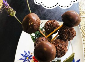 Una foto de Cake pops o trufas