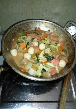 Foto resep CapCay Telur Puyuh, Sosis dan Pentol