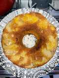Torta invertida de manzana (con harina integral)