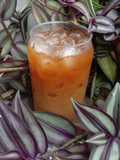 Ice coffee Latte with Cinnamon
