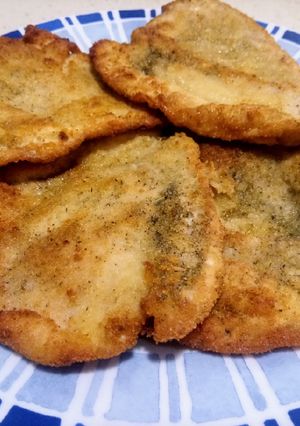 Una foto de Filetes de pollo empanados
