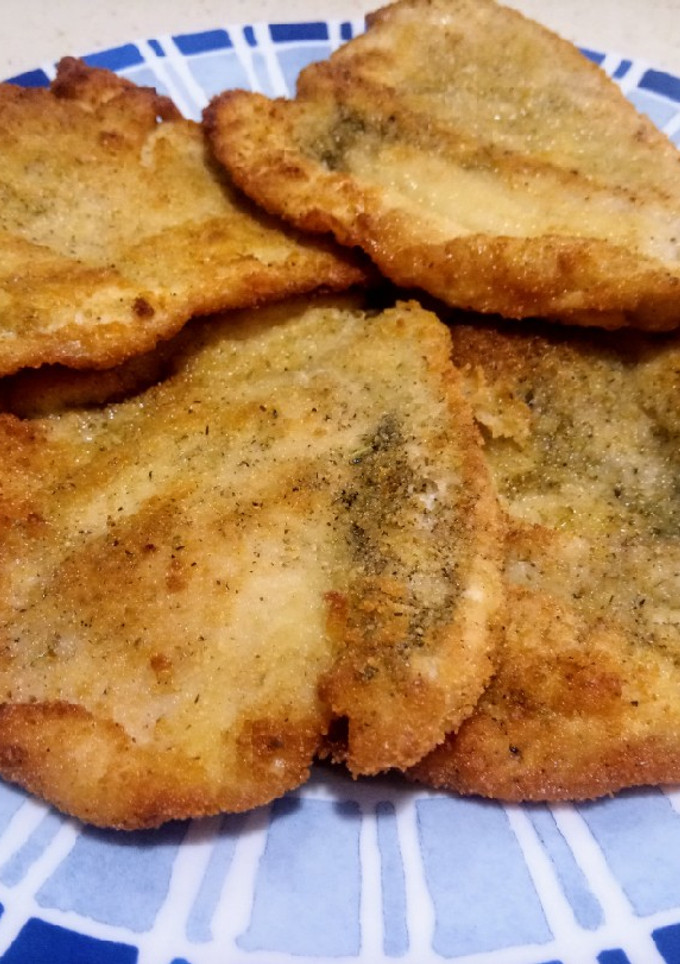 Una foto de Filetes de pollo empanados