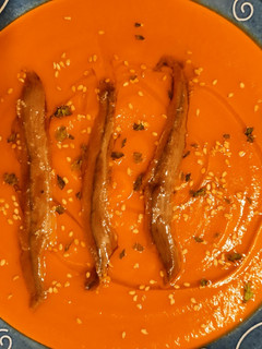 Una foto de Crema de Batata con Anchoas