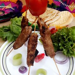 A picture of BBQ Seekh Kababs.