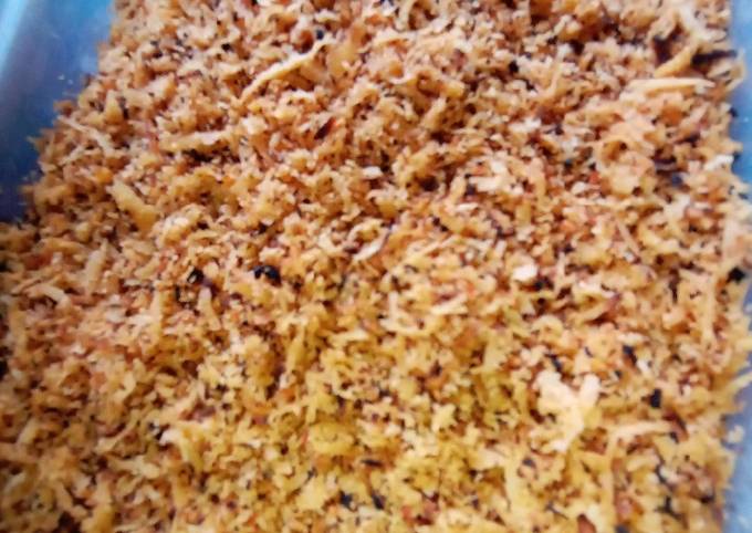 Resep Serundeng kelapa Anti Gagal