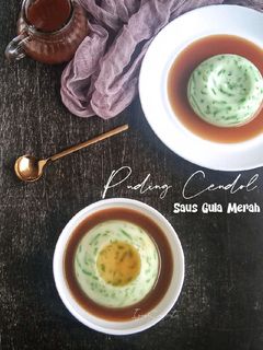 Foto resep Puding Cendol Saus Gula Merah