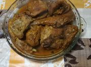 Una foto de jugoso al horno maggie