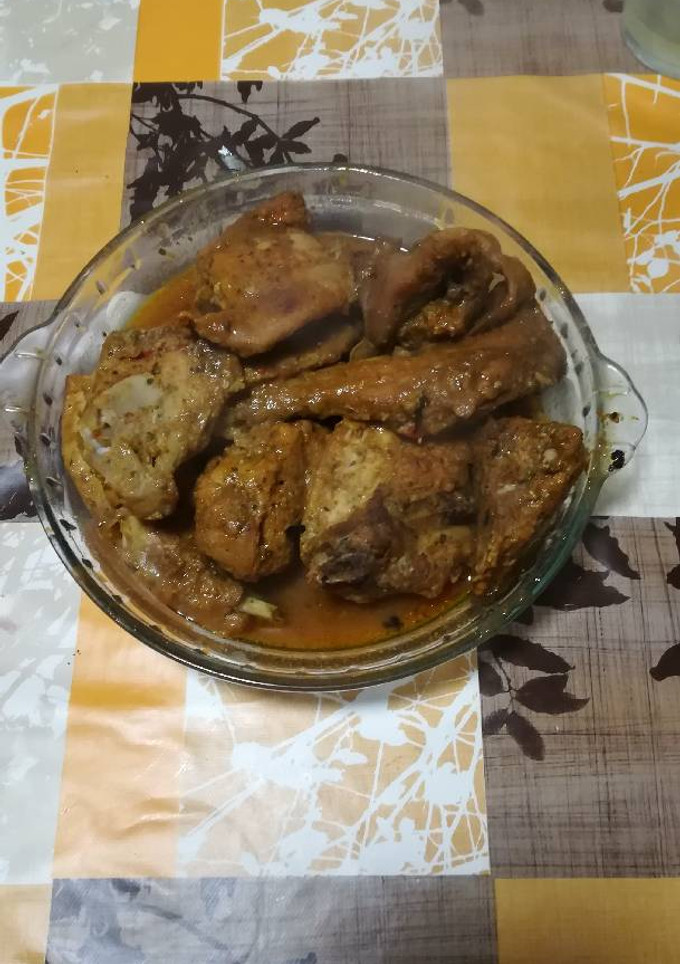 Una foto de Conejo fácil a la mexicana al horno y en la olla GM g