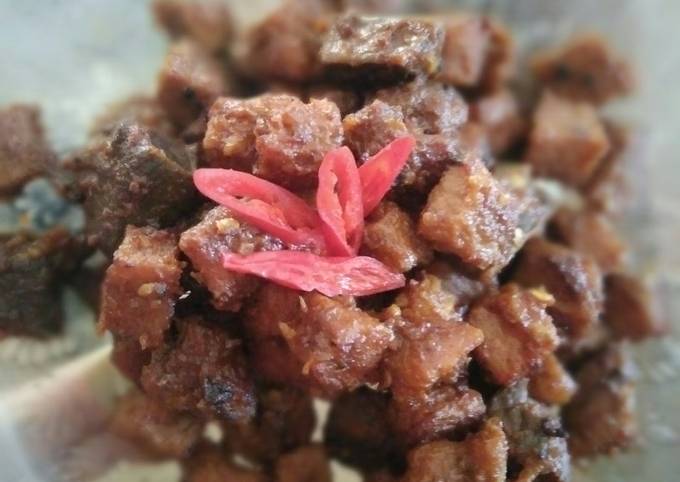 Sate Komo Sapi (nyate di teflon)