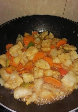 A picture of Sweet and sour fish.