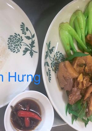 Hình của món Gà Ta Hấp Nước Mắm.