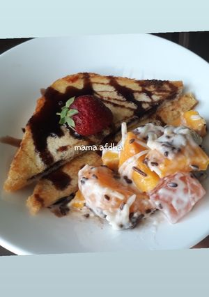 Foto resep Roti Bakar isi Coklat