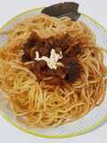 Spaghetti con Callampas secas
