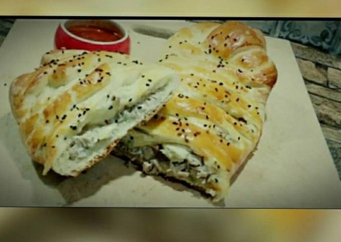 Recipe of Homemade Stuffed Chicken Bread - Easy Dinner Recipes for Family