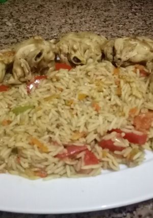 صورة لوصفة كبسه بالفراخ