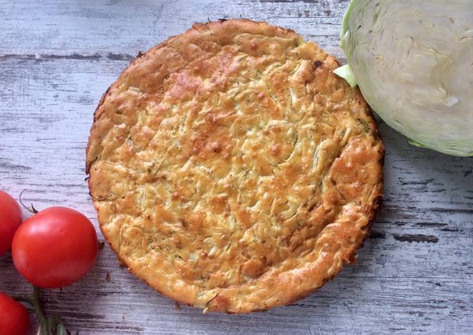 Заливной пирог с капустой на сметане и майонезе