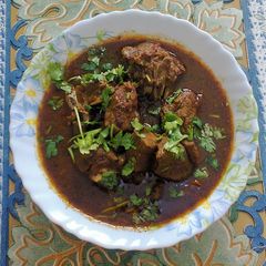 A picture of Mutton Achari.