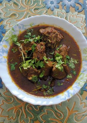 A picture of Mutton Achari.