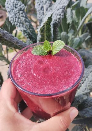 Una foto de Jugo de remolacha y limón