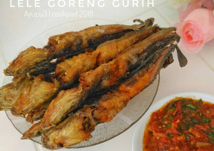 Lele goreng gurih+(tips agar garing+tidak lengket,tidak meletus)