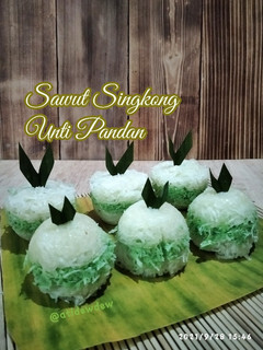 Foto resep *Sawut Singkong Unti Pandan*