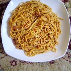 A picture of Simple spaghetti jollof.