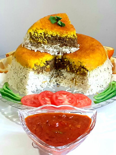 عکسی از دستور کباب دیگی لا پلو