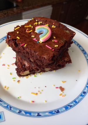 Una foto de Brownies clásicos