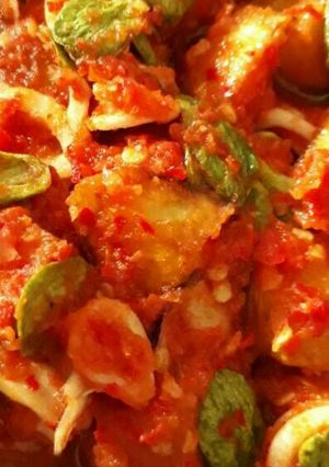 Foto resep Cumi sambal kentang pete
