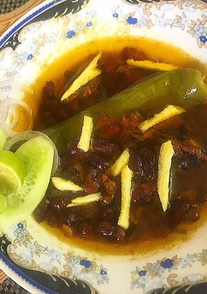 A picture of Bihari Laal Lobia with Kheera Raita.