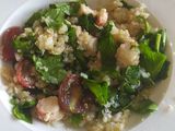 Ensalada asiática con gambones