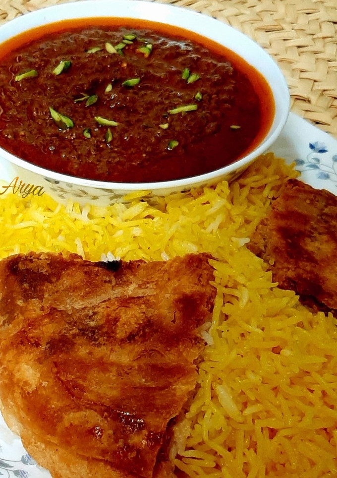 عکسی از دستور تهدیگ شیرین