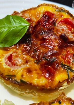 Une photo de Flans aux tomates cerises