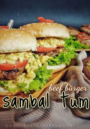 Foto resep Beef burger sambal tumpang
