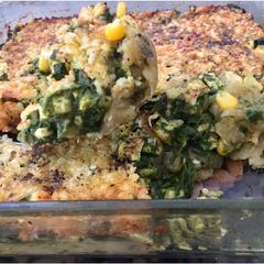 A picture of Potato Spinach Au Gratin.