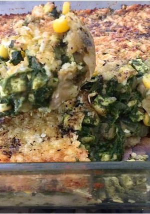 A picture of Potato Spinach Au Gratin.