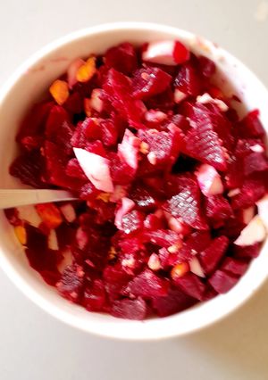 Una foto de Ensalada de Remolacha y Huevo