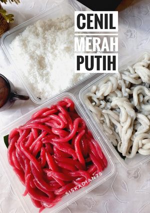 Foto resep Cenil Merah Putih